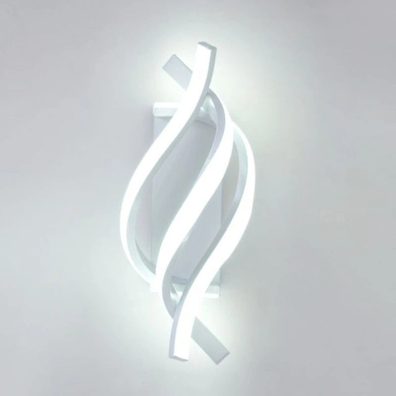 Modern wall led lamp finish color options