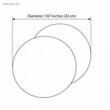 Outline drawing of the two discs at 7.87 inches overall diameter