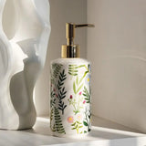 Modern White Soap Dispenser - 430ml Ceramic Pump for Moisturizer & Liquid Soap - ceramic soap dispenser - Hurbane Home