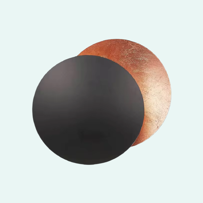 Solar Eclipse Wall Lamp with Crescent Silhouette for Hallway Bedroom