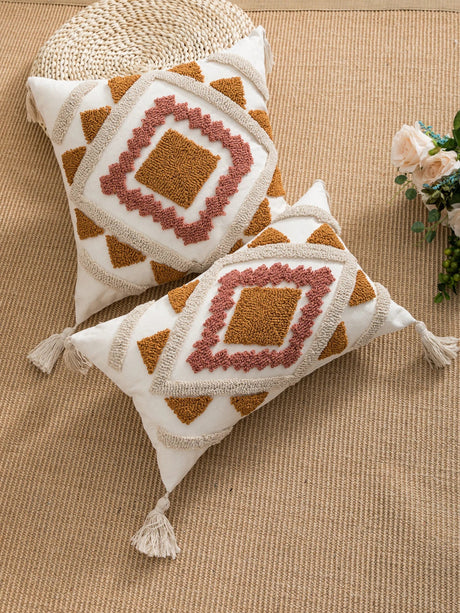 Multicolor Pillow Covers - Boho Style Decorative Cushion for Home Decor - Boho Pillow Cover - Hurbane Home