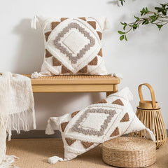 Multicolor Pillow Covers - Boho Style Decorative Cushion for Home Decor - Boho Pillow Cover - Hurbane Home