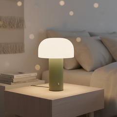 Mushroom Table Lamp with Cozy Silicone Glow for Bedroom Bar