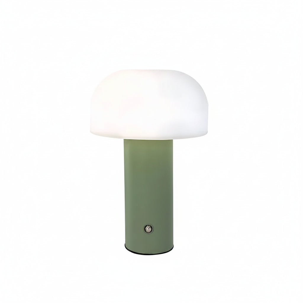 Mushroom lamp packaging and included accessories