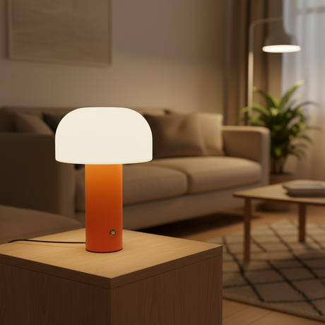 Mushroom Table Lamp with Cozy Silicone Glow for Bedroom Bar
