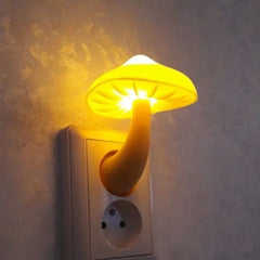 Mushroom Night Light Plug In for Cozy Ambient Lighting - LED Lamp - Plug in Night Light - Hurbane Home