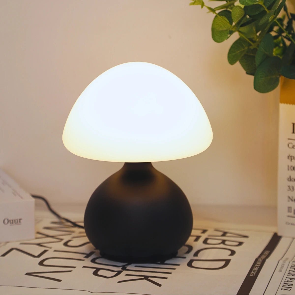 Mushroom Style Table Lamp - LED Night Light for Cozy Bedroom Decor - Mushroom Table Lamp - Hurbane Home
