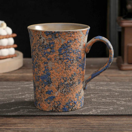 Nordic Ceramic Mug - Vintage Coffee Design with Heat - Resistant Handle - Vintage Coffee Mugs - Hurbane Home