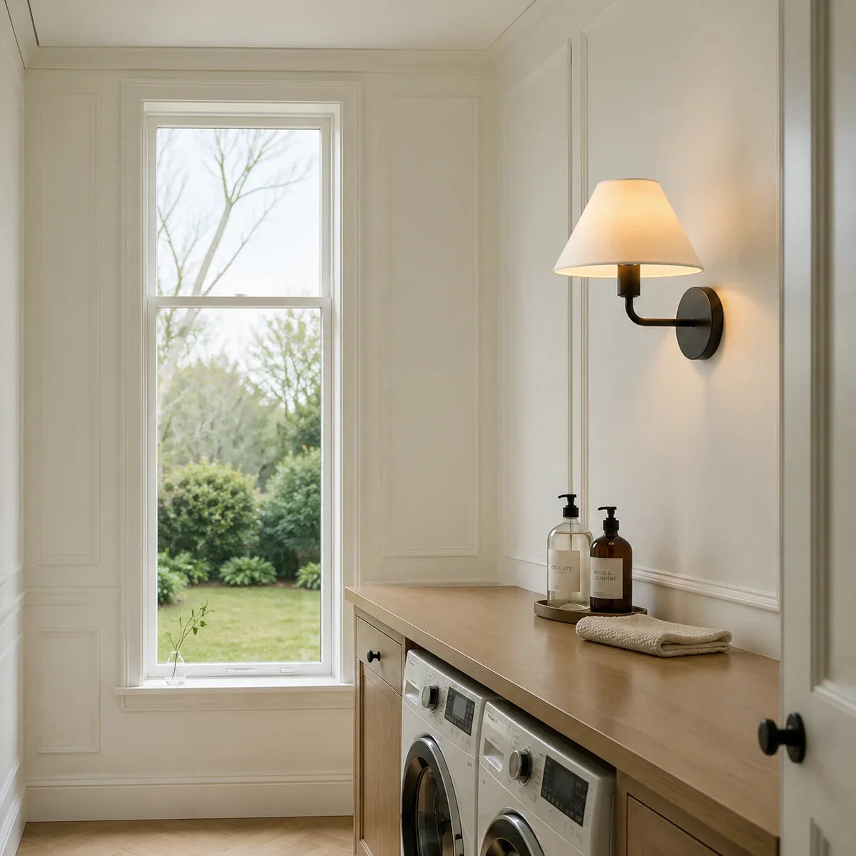 Nordic fabric cone wall sconce further product image 4