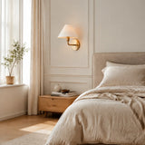 Nordic fabric cone wall sconce alternative angle view 7