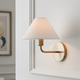 Nordic fabric cone wall sconce alternative angle view 19