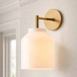 Nordic minimalist glass dome wall sconce alternative angle view 1
