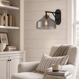 Nordic minimalist glass dome wall sconce colour option view 9