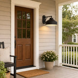 Nordic minimalist glass dome wall sconce close detail view 26