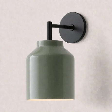 Nordic minimalist glass dome wall sconce close detail view 32