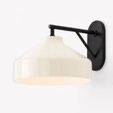 Nordic minimalist glass dome wall sconce close detail view 50