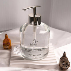 Nordic Soap Dispenser - Stylish Glass Refillable Hand Wash Bottle for Bathrooms - glass soap dispenser - Hurbane Home