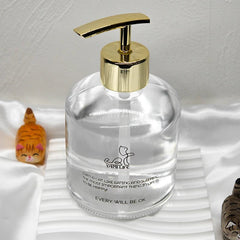 Nordic Soap Dispenser - Stylish Glass Refillable Hand Wash Bottle for Bathrooms - glass soap dispenser - Hurbane Home