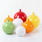 Balloon shades in several sizes and colours grouped together