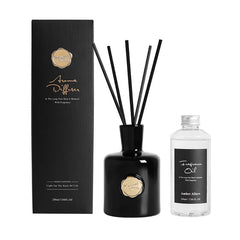 Oil Diffuser Gift Set - Luxury Aromatherapy Set with Reed Sticks for Relaxation - oil reed diffuser - Hurbane Home