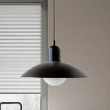 Ophelia Morandi UFO Pendant Light Modern Glass Metal Disc Orb