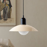 Ophelia Morandi UFO Pendant Light Modern Glass Metal Disc Orb