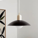 Ophelia Morandi UFO Pendant Light Modern Glass Metal Disc Orb