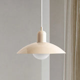 Ophelia Morandi UFO Pendant Light Modern Glass Metal Disc Orb