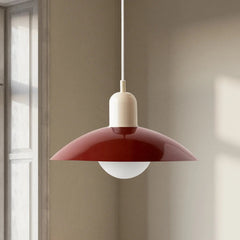 Ophelia Morandi UFO Pendant Light Modern Glass Metal Disc Orb