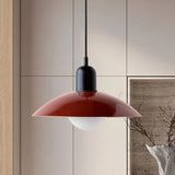 Ophelia Morandi UFO Pendant Light Modern Glass Metal Disc Orb