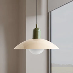 Ophelia Morandi UFO Pendant Light Modern Glass Metal Disc Orb