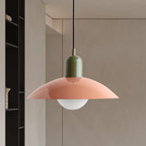 Ophelia Morandi UFO Pendant Light Modern Glass Metal Disc Orb