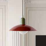Ophelia Morandi UFO Pendant Light Modern Glass Metal Disc Orb