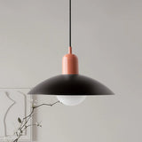 Ophelia Morandi UFO Pendant Light Modern Glass Metal Disc Orb