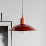 Ophelia Morandi UFO Pendant Light Modern Glass Metal Disc Orb