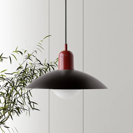 Ophelia Morandi UFO Pendant Light Modern Glass Metal Disc Orb
