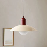 Ophelia Morandi UFO Pendant Light Modern Glass Metal Disc Orb