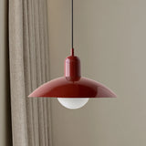 Ophelia Morandi UFO Pendant Light Modern Glass Metal Disc Orb
