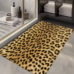 leopard print front doormat