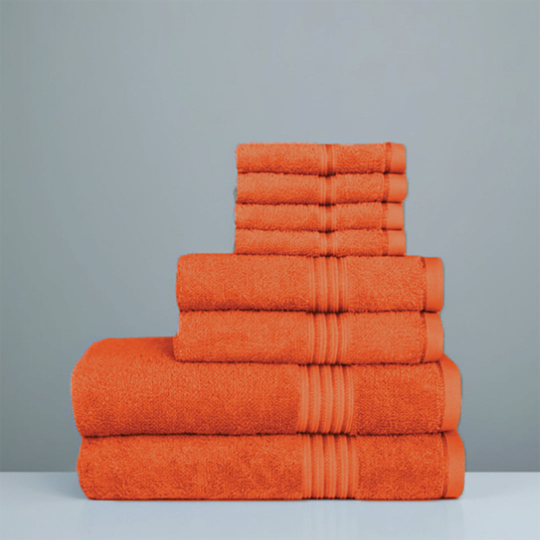 Premium Bath Towel Sets – 100% Egyptian Cotton, 550 GSM, 4 and 8-Piece Sets