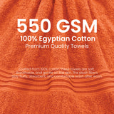 Premium Bath Towel Sets – 100% Egyptian Cotton, 550 GSM, 4 and 8-Piece Sets