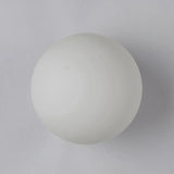 Frosted glass orb wall sconce, product photo