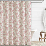 Organic Cotton Shower Curtain - Eco - Friendly Fabric for Stylish Bathroom Decor - fabric shower curtain - Hurbane Home