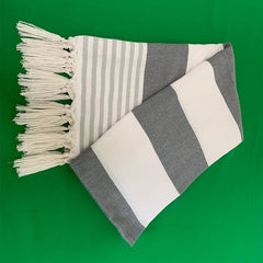 Organic Turkish Beach Towels - Luxurious Cotton with Tassel Fringe for Stylish Beach Days - Turkish Cotton Beach Towels - Hurbane Home