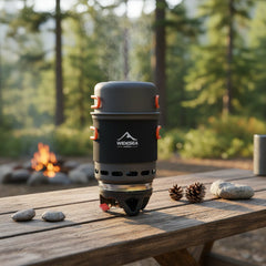 Outdoor Gas Burner Stove - Portable Backpacking Stove for Efficient Camp Cooking - Backpacking Camp Stove - Hurbane Home
