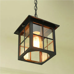 Outdoor lantern pendant shown from the front