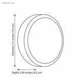 Outline drawing giving the fixture diameter 5.71 inches and depth 2.56 inches