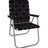Outdoor Reclining Chair - Folding Aluminum Webbed Beach Lounger With Arms - Outdooor Recline Chair - Hurbane Home