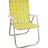 Outdoor Reclining Chair - Folding Aluminum Webbed Beach Lounger With Arms - Outdooor Recline Chair - Hurbane Home