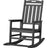 Outdoor Rocking Chair - Polypropylene High Back With Footrest Support - Outdooor Recline Chair - Hurbane Home